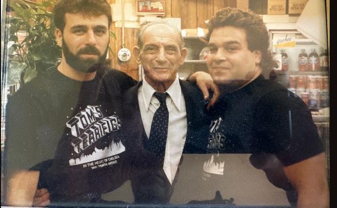 Tom Terrific with Michael and Tommy at Tom's Luncheonette