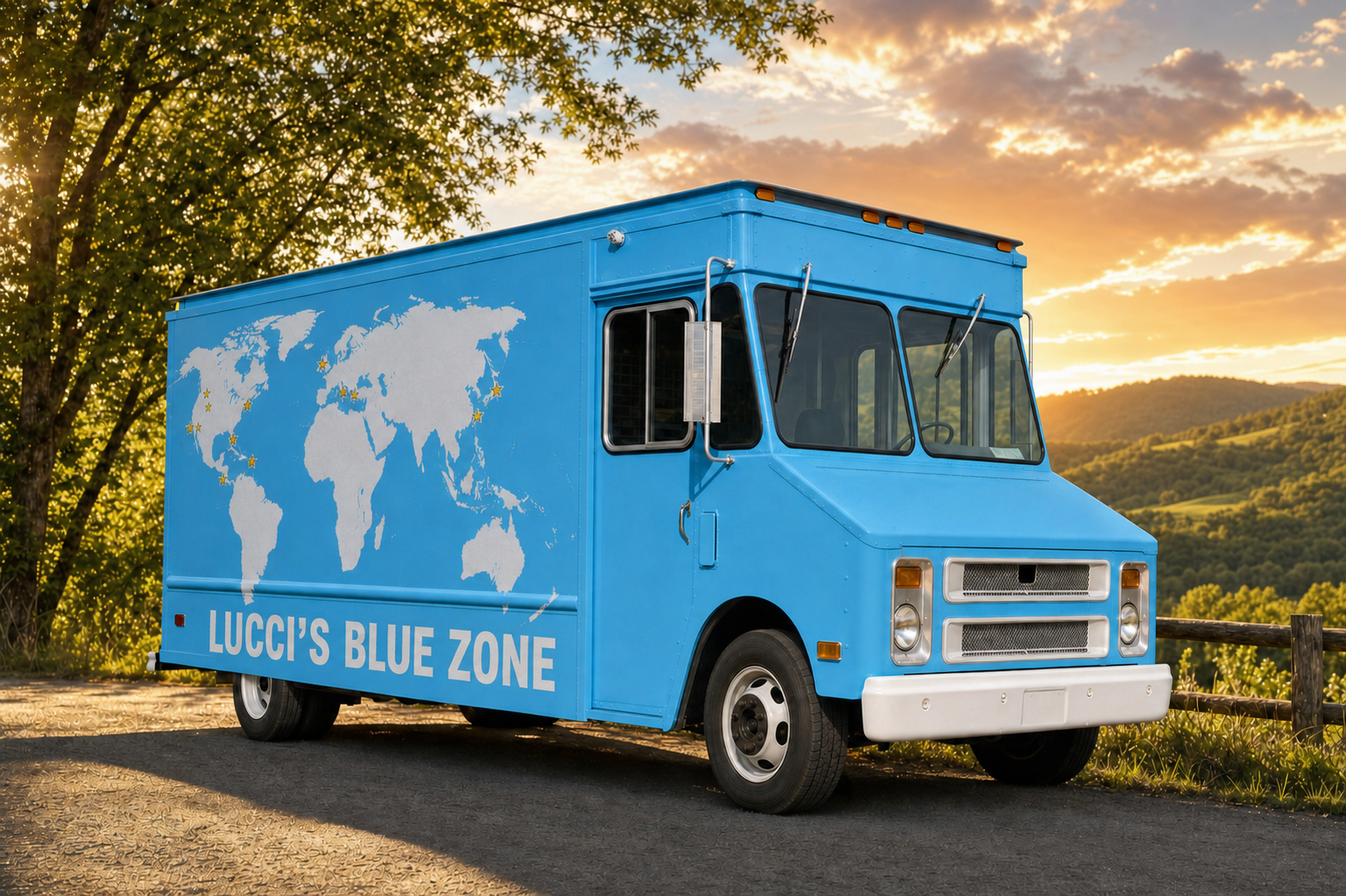 Lucci's Blue Zone - The Big Blue Truck